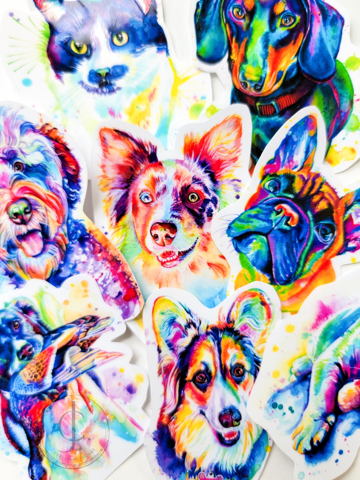 Custom Pet Portrait Stickers