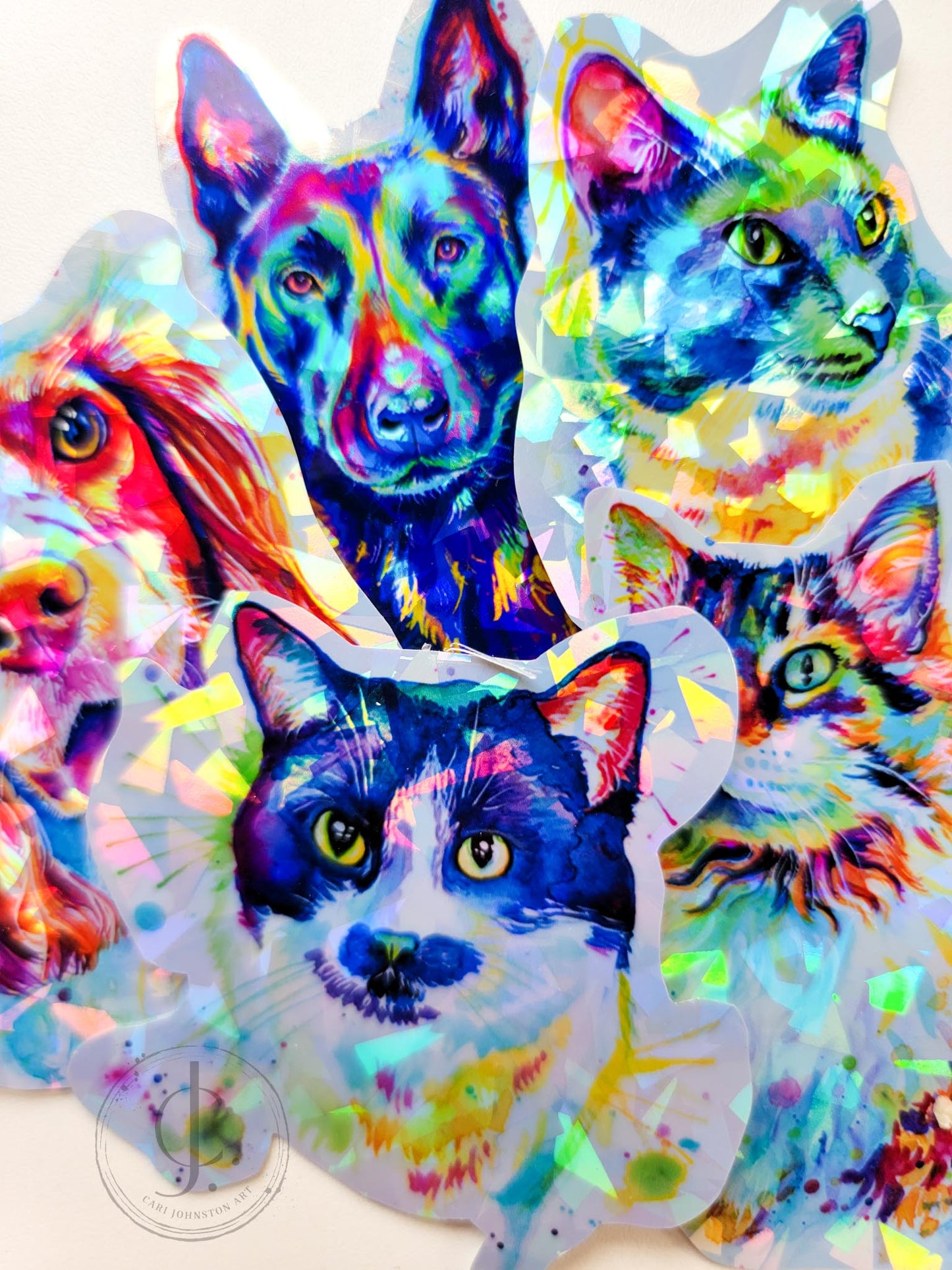 Custom Pet Portrait Stickers