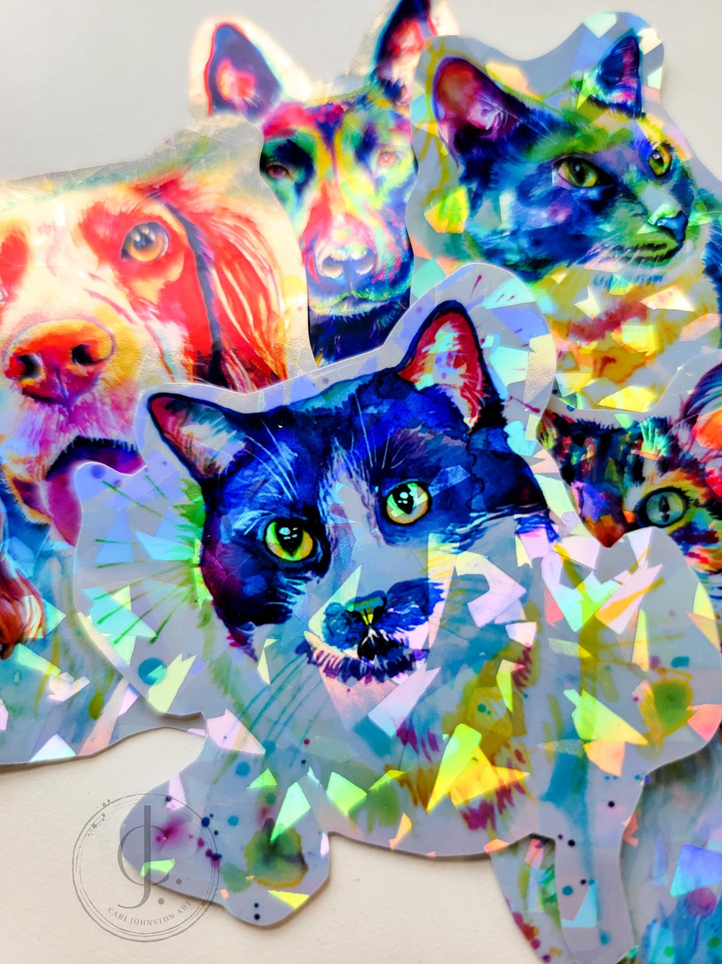 Custom Pet Portrait Stickers