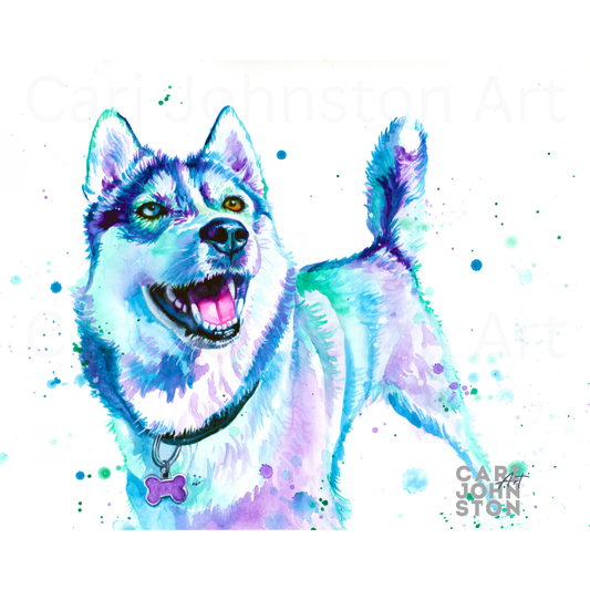 Karma the Husky Print