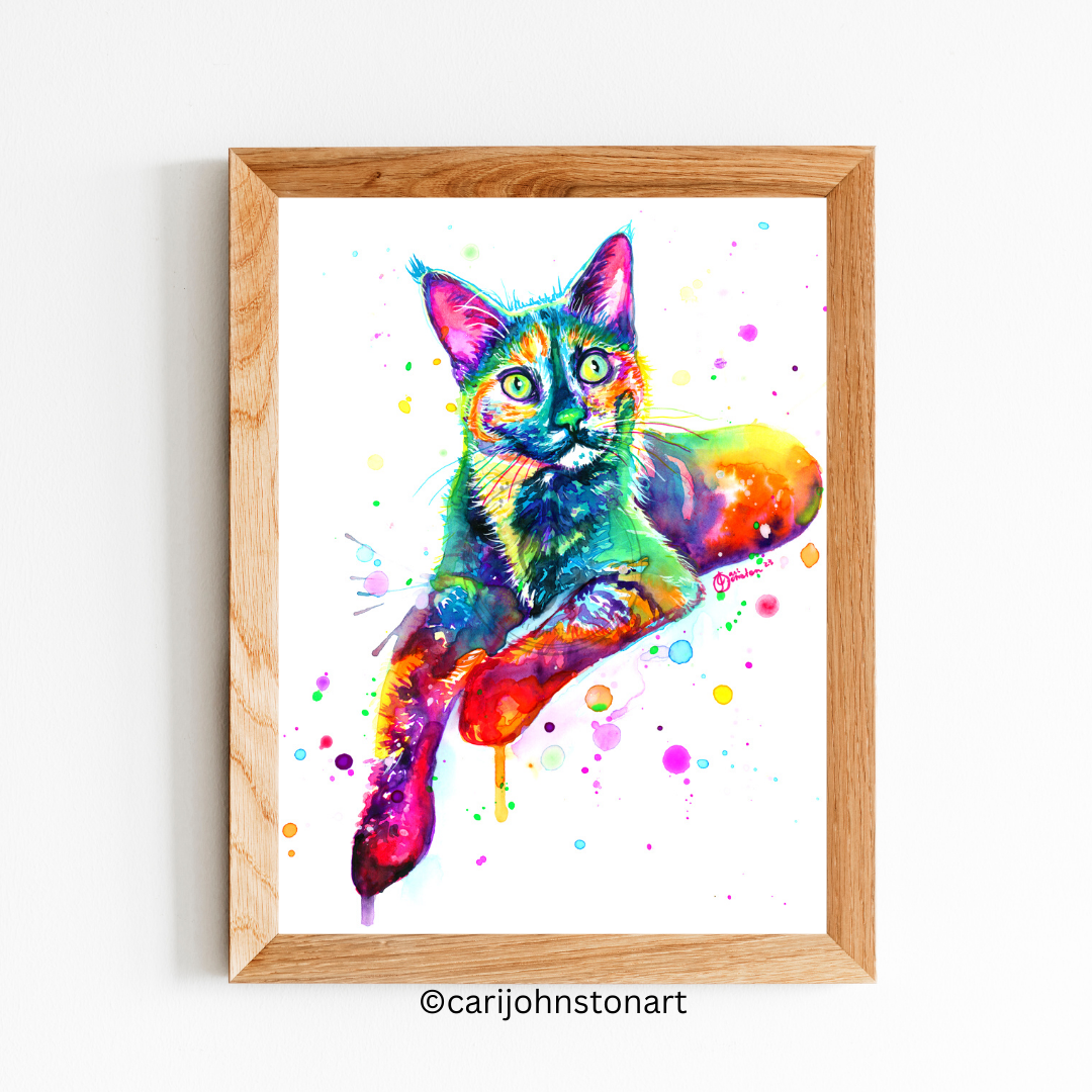 Tortoiseshell Cat Print