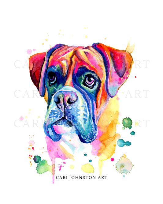 Boxer Hand-Painted Original