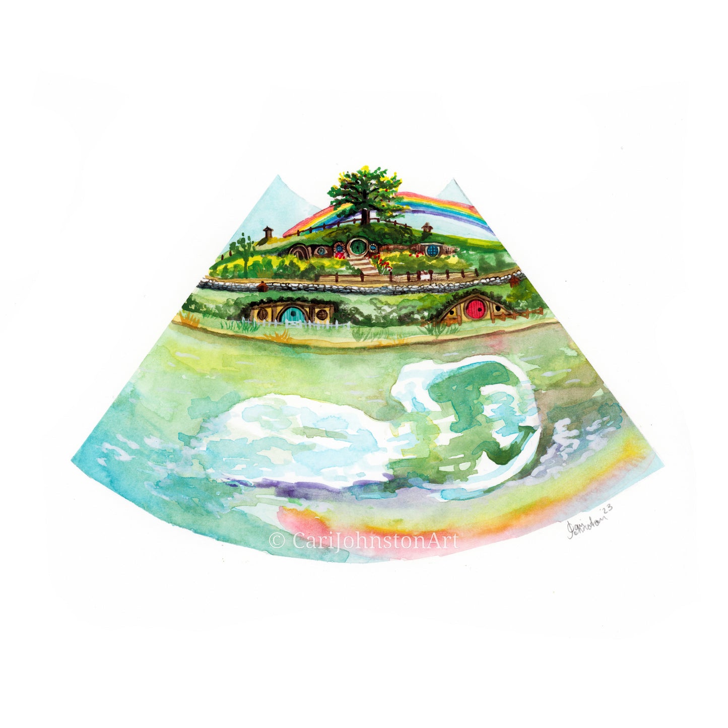 Custom Scenic Sonogram Painting