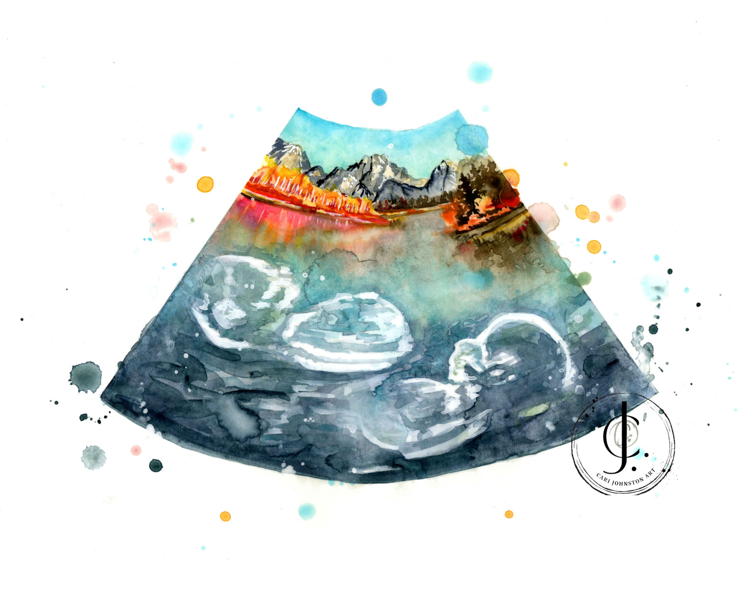 Custom Scenic Sonogram Painting