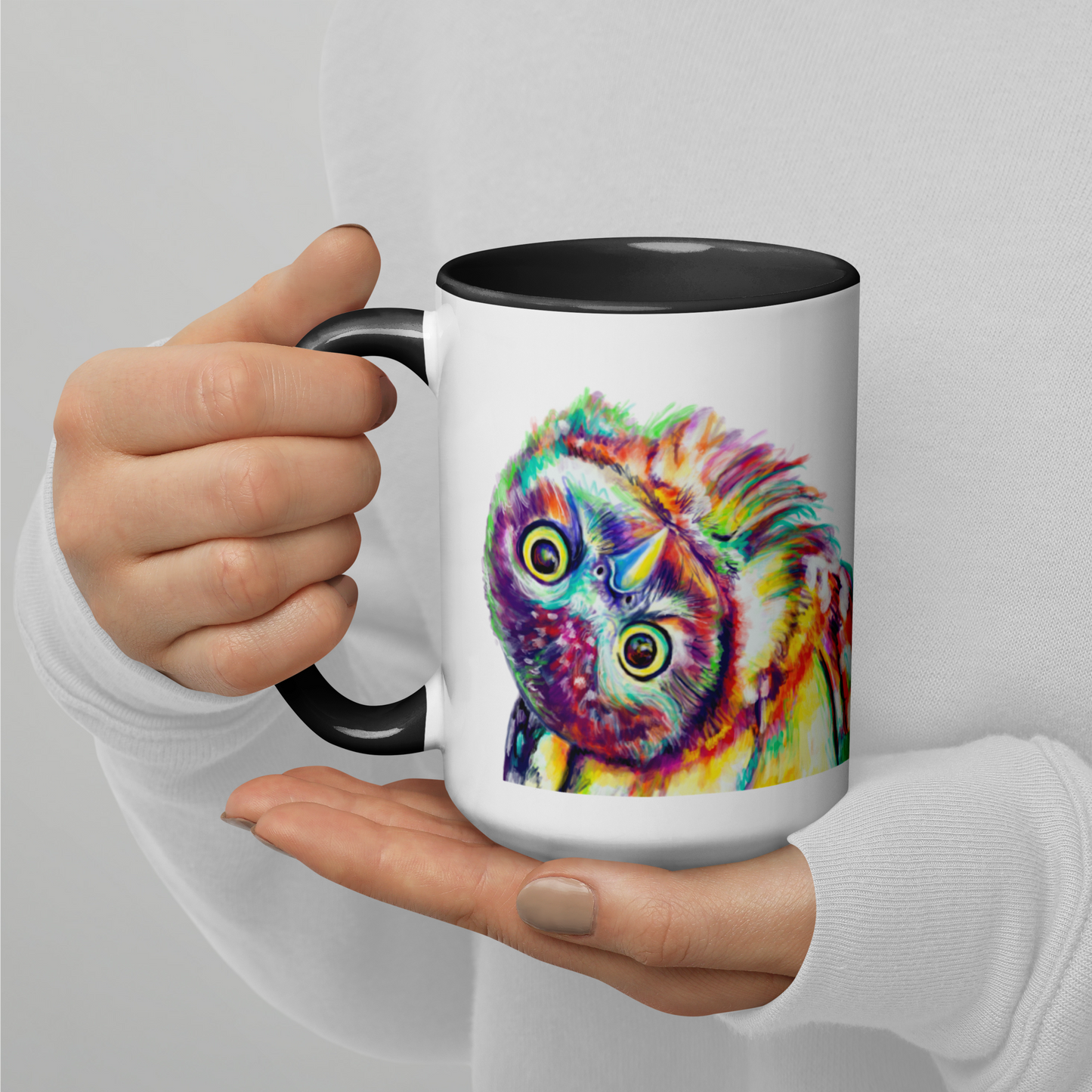 Owl Mug with Color Inside