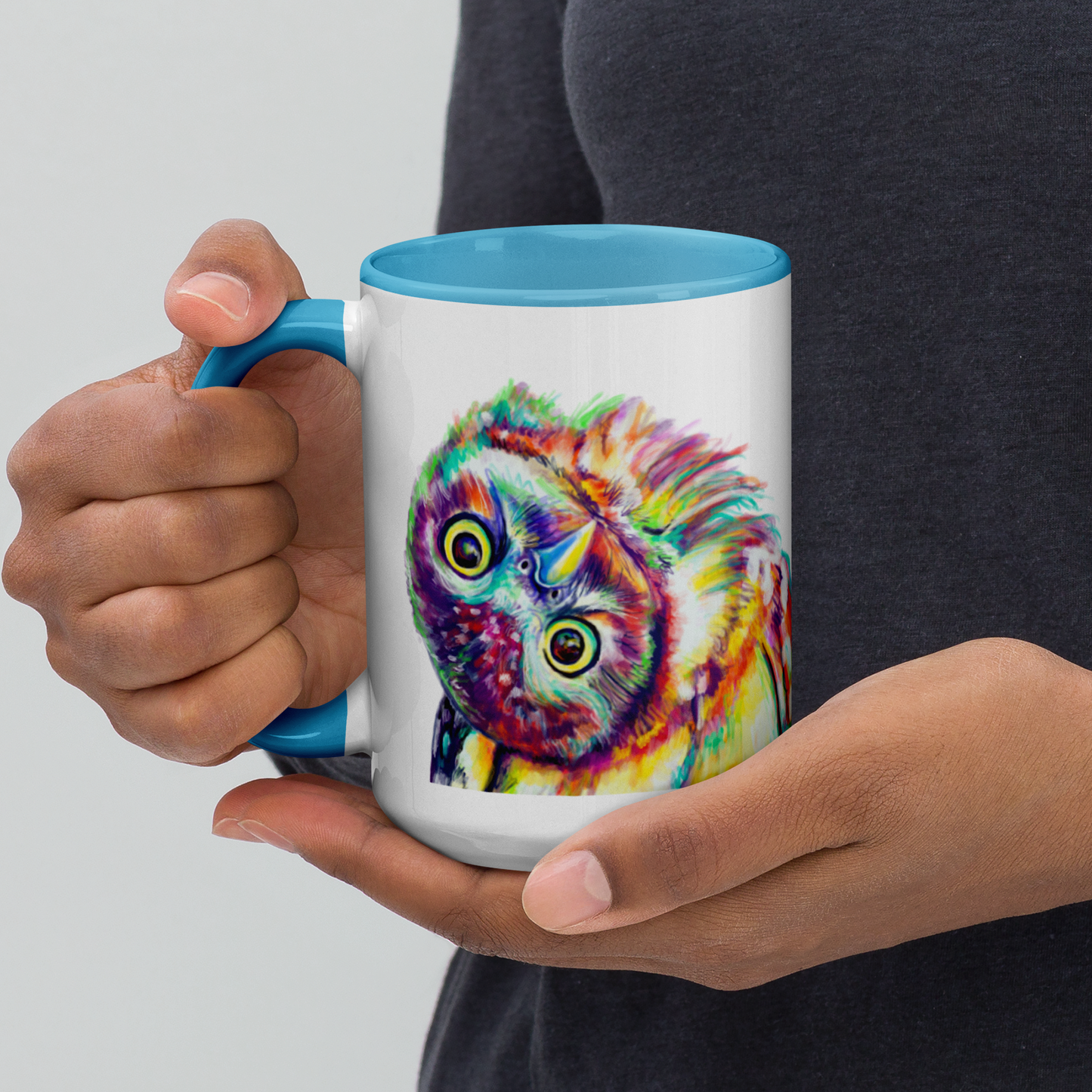 Owl Mug with Color Inside
