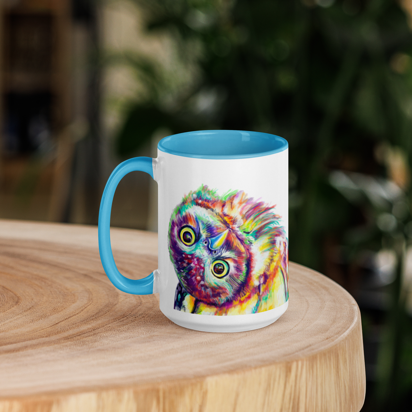 Owl Mug with Color Inside