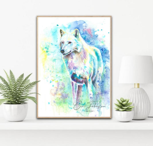 Arctic Wolf Print