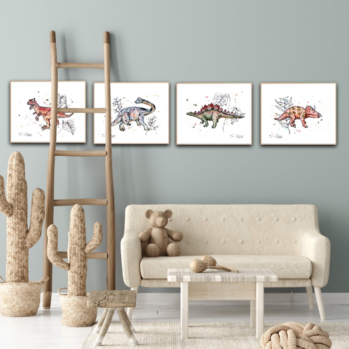 Boho Brachiosaurus Print
