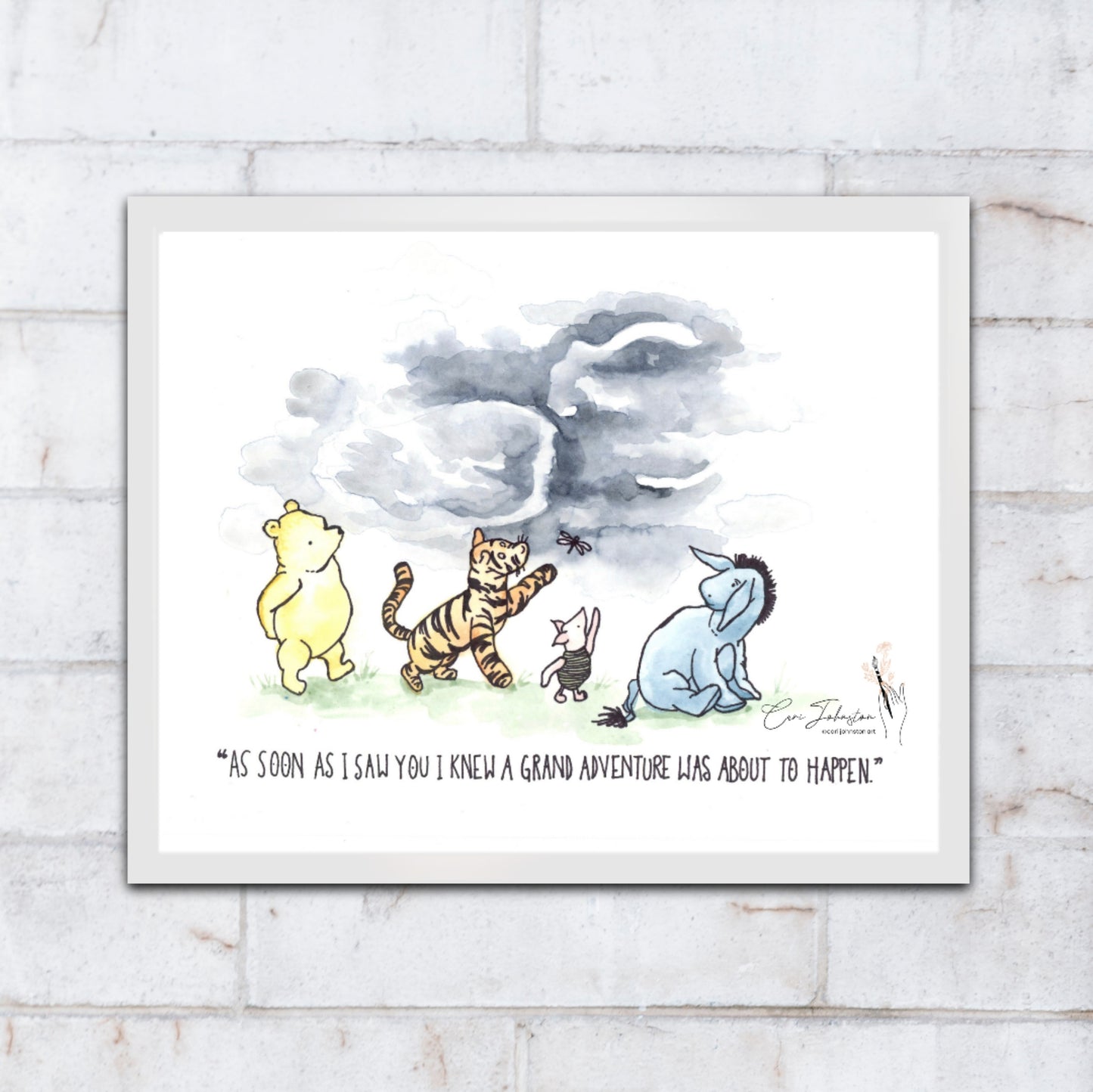 Custom Vintage Pooh Ultrasound Painting