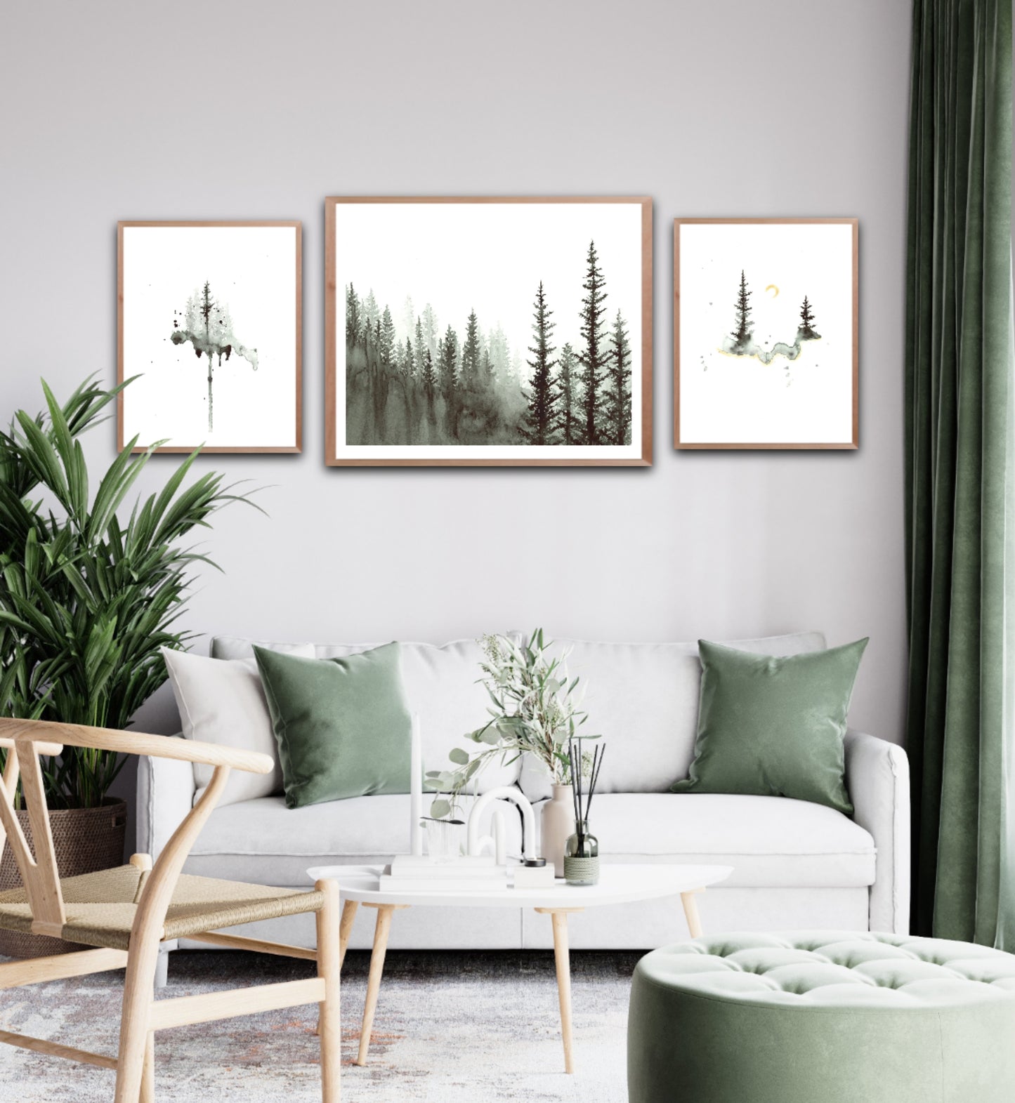 Watercolor Forest Print