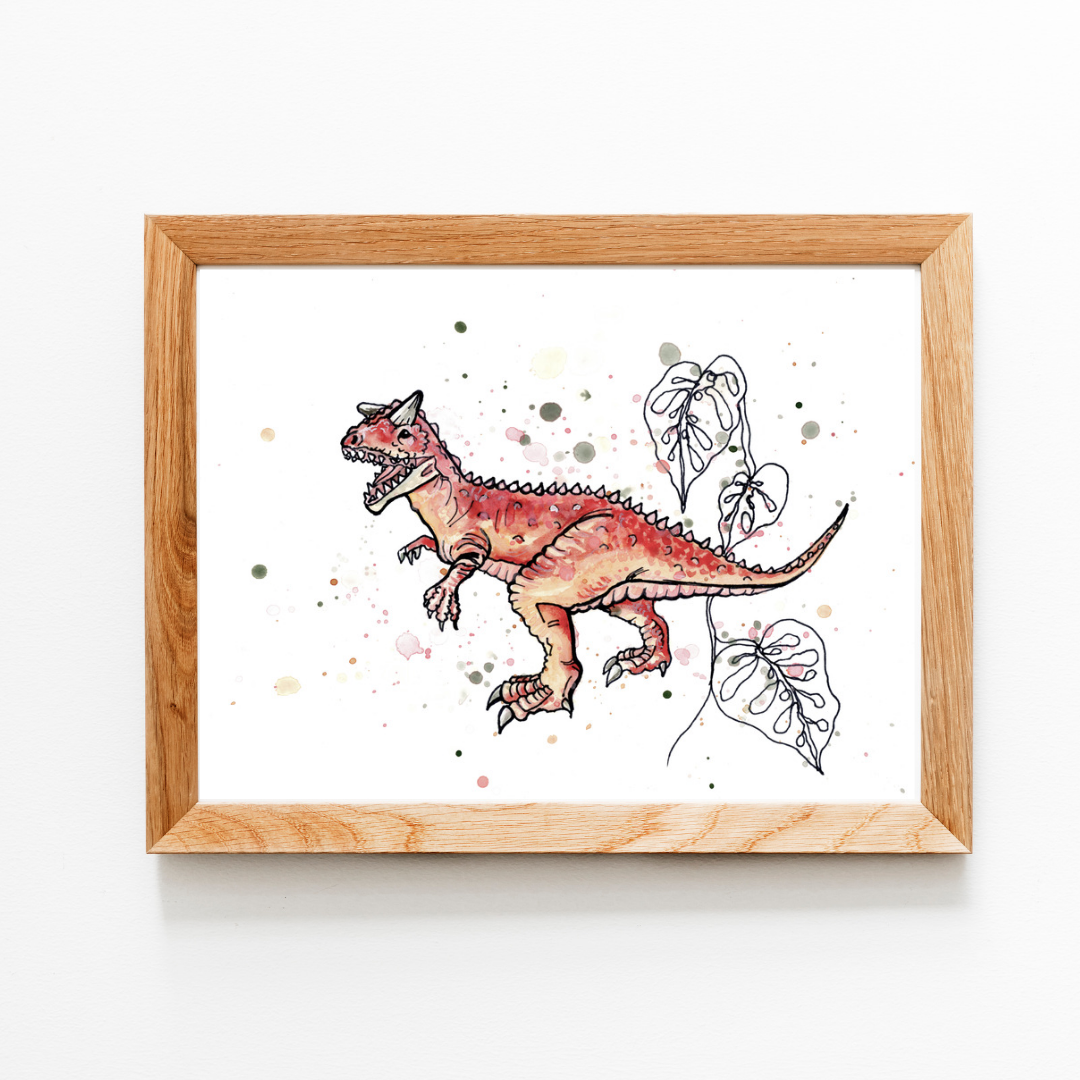 Boho T-Rex Print