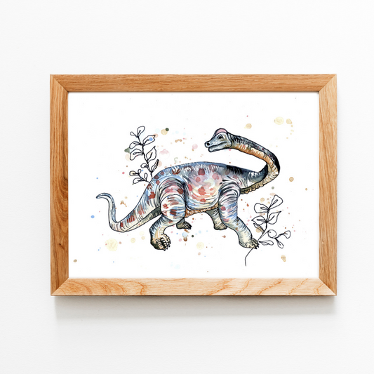 Boho Brachiosaurus Print
