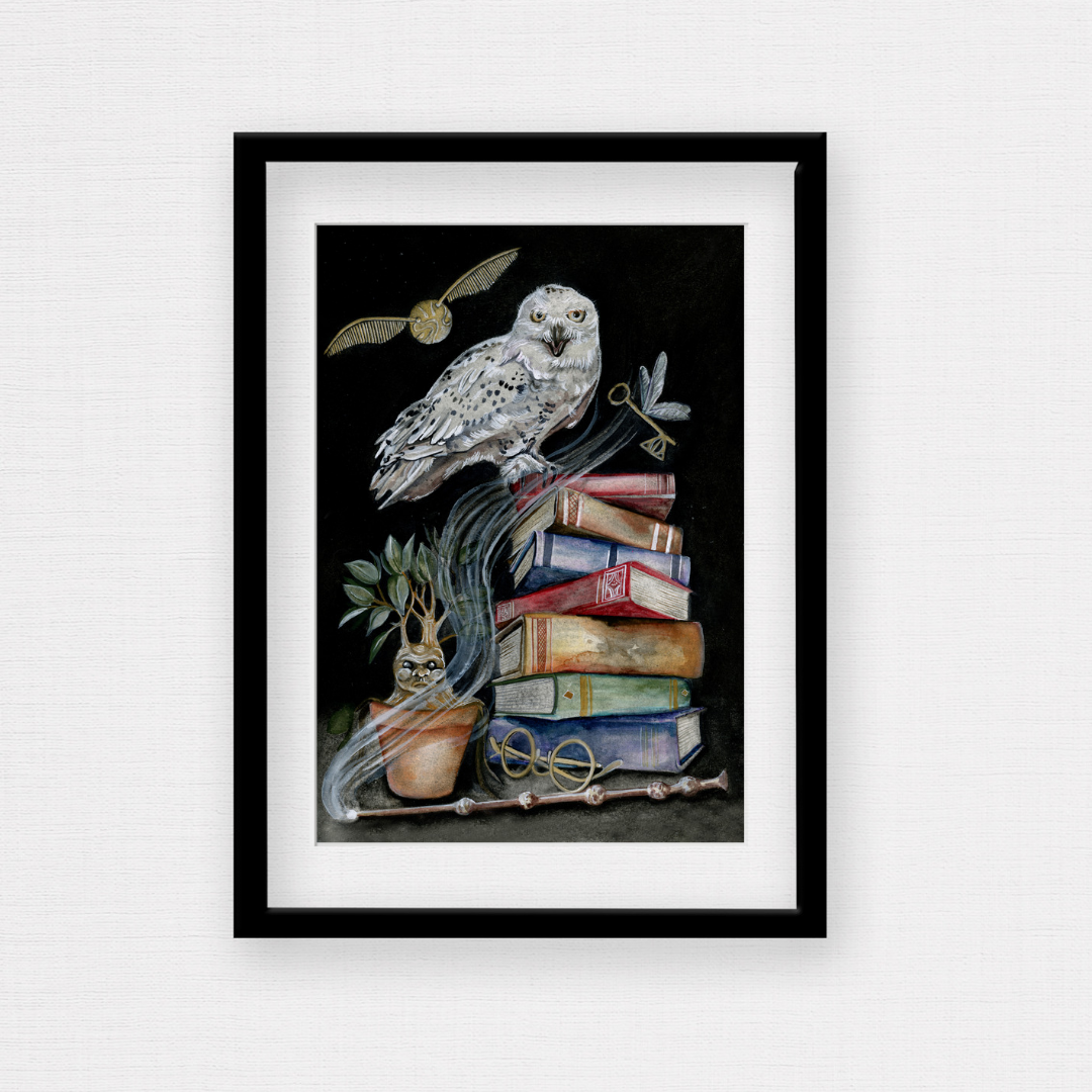 Harry Potter Book Art Hedwig Harry Potter Book Art Hedwig
