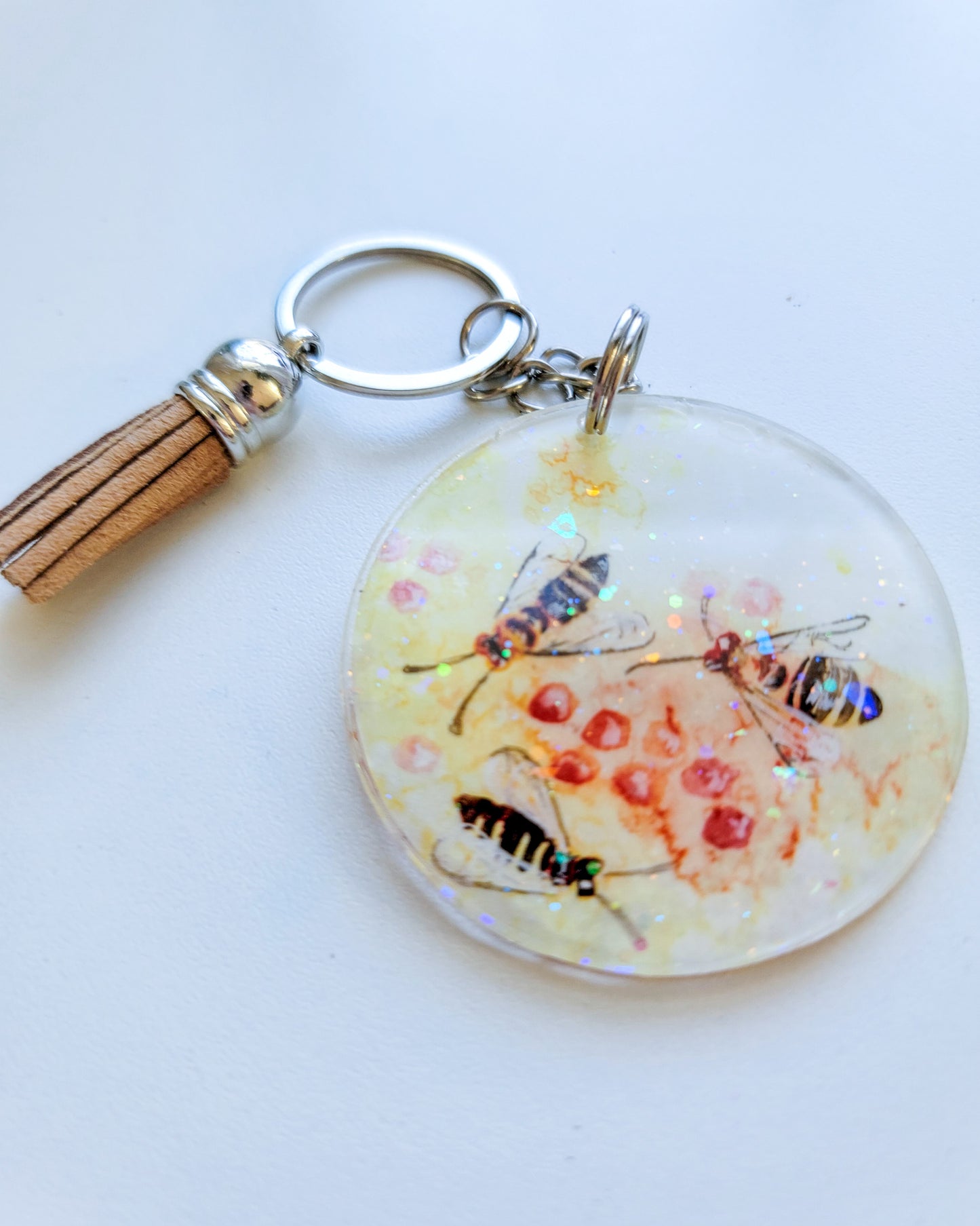 Honey Bee Keychain