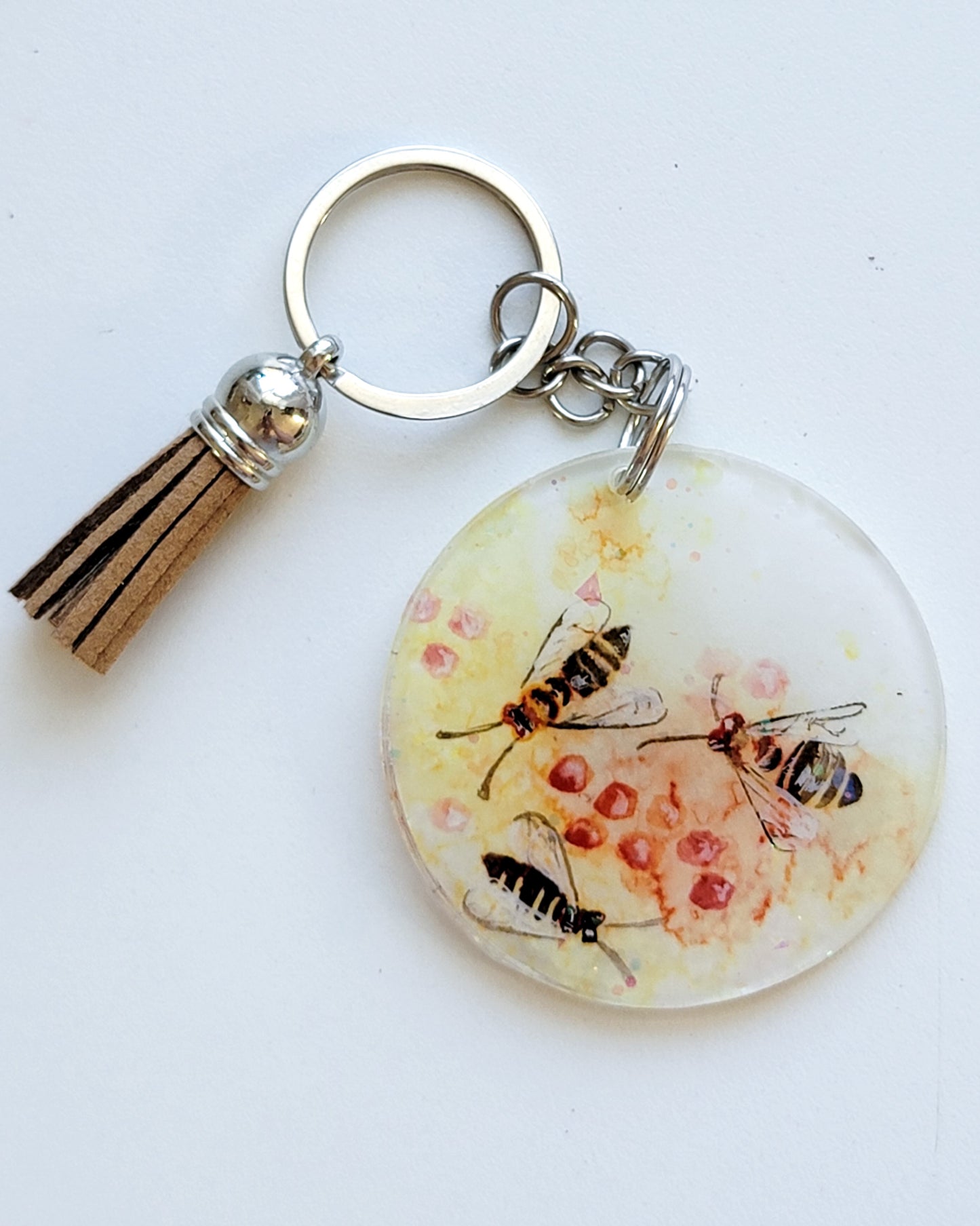 Honey Bee Keychain