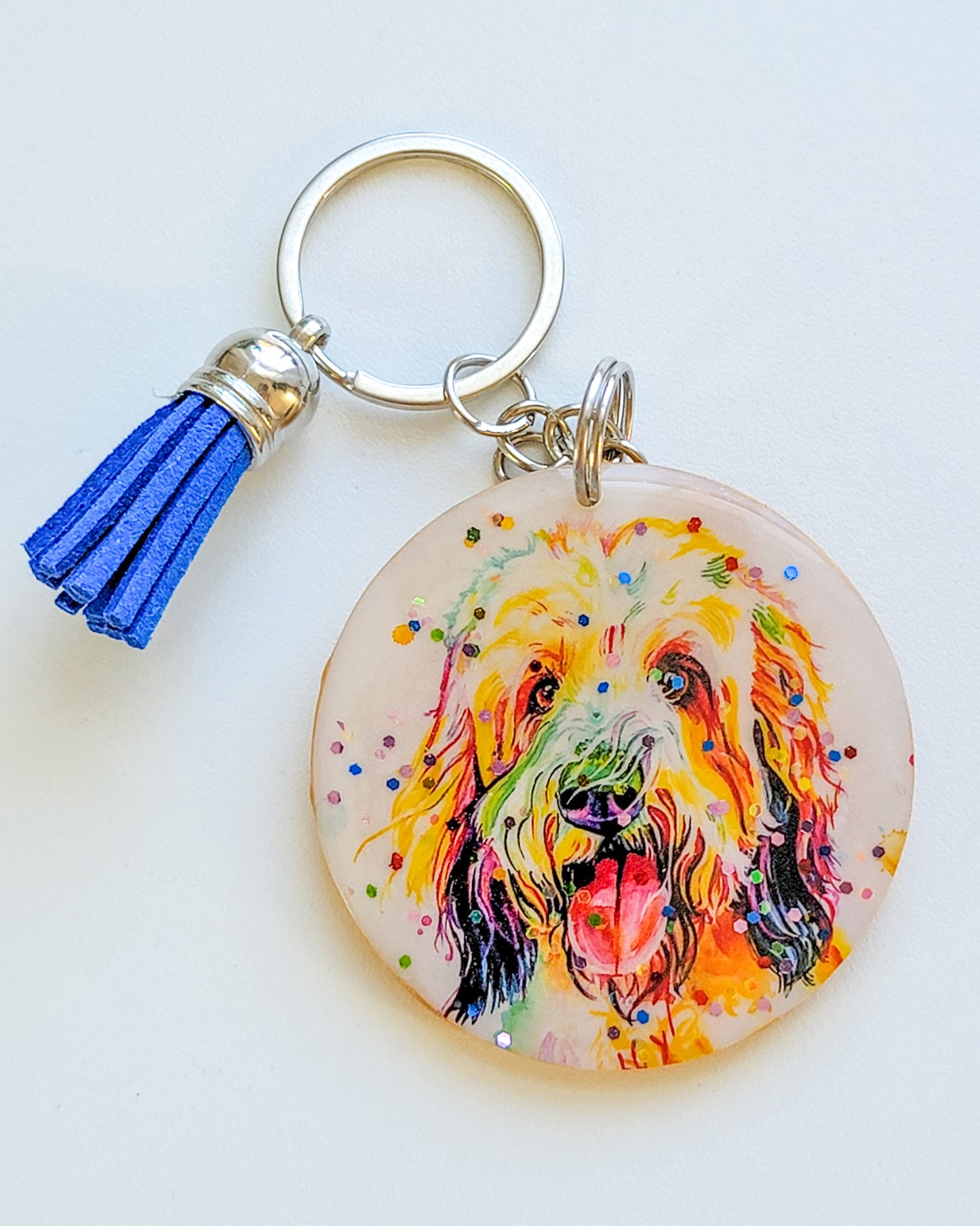 Golden Doodle Keychain