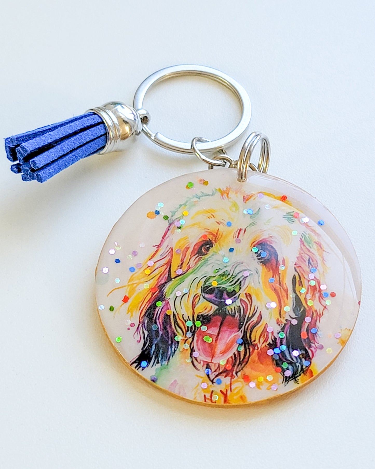 Golden Doodle Keychain