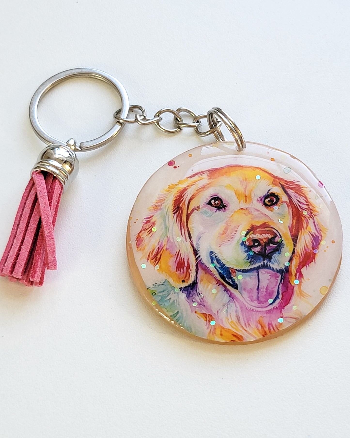 Golden Retriever Keychain