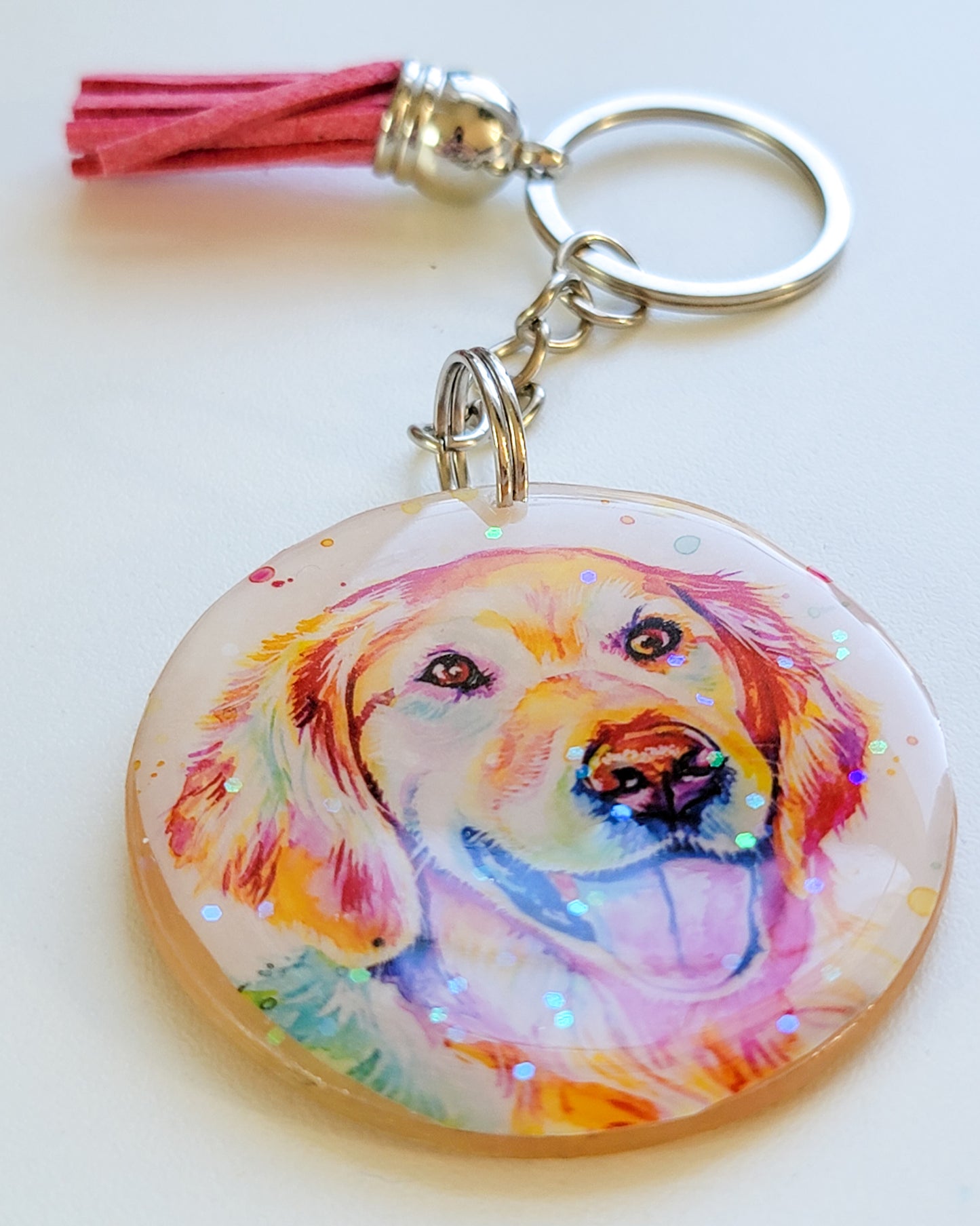 Golden Retriever Keychain