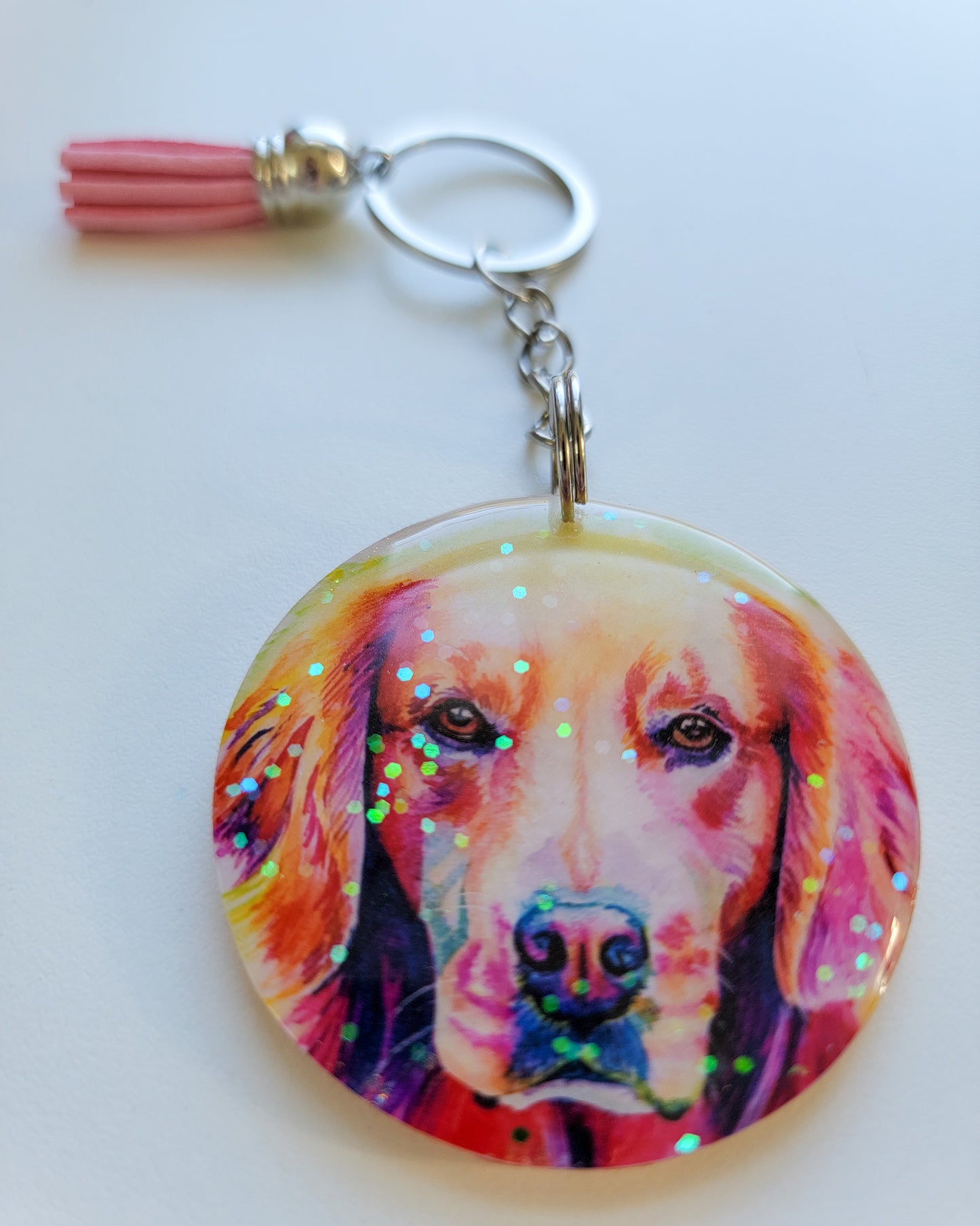 Golden Retriever Keychain