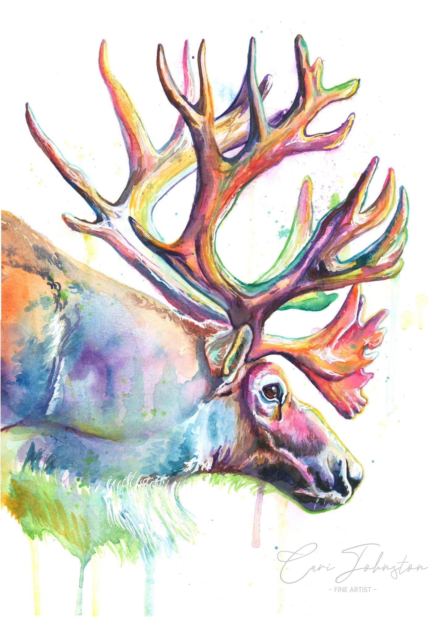 Caribou Original Painting