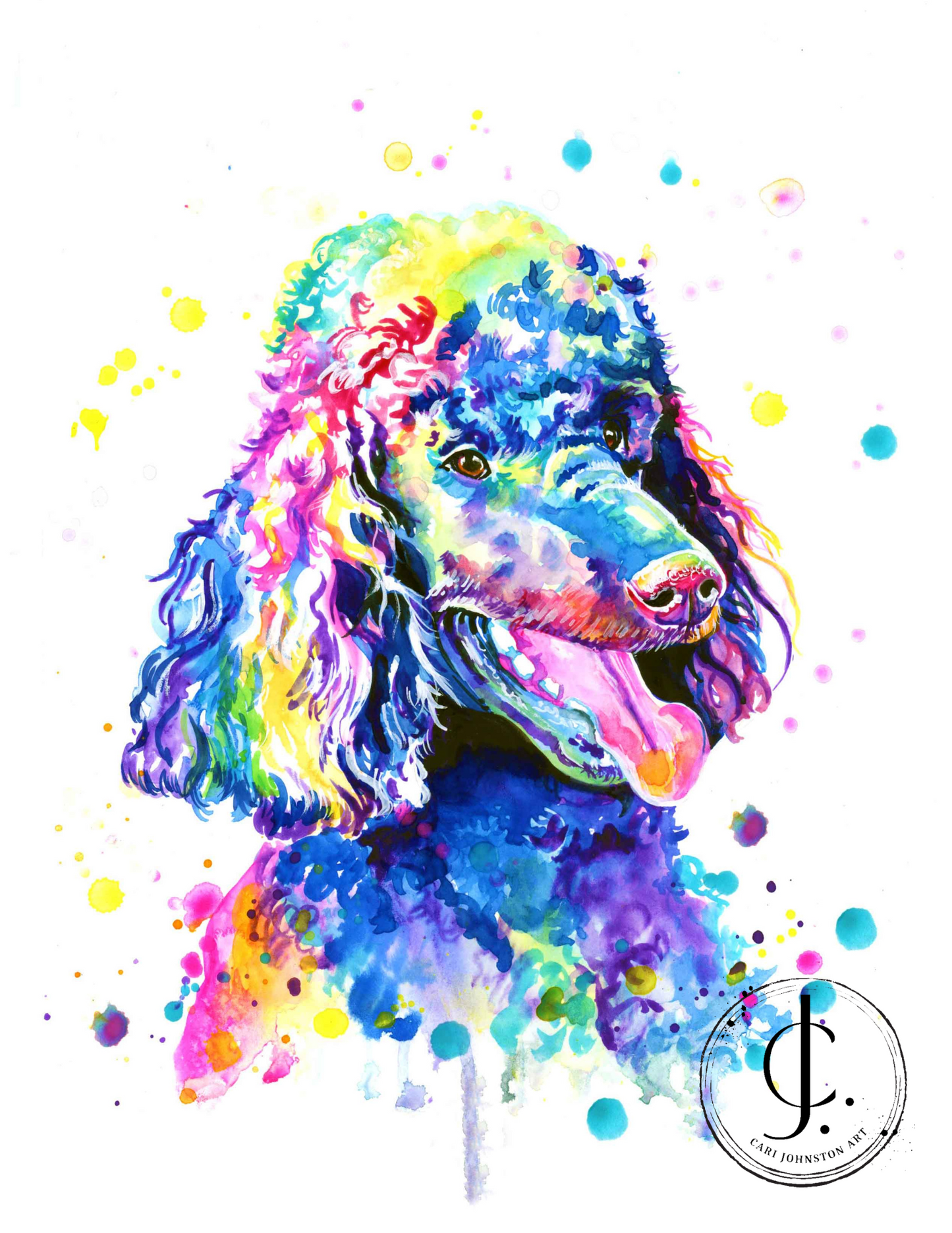 Custom Colourful Pet Portrait