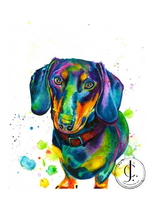 Dachshund Dog Print