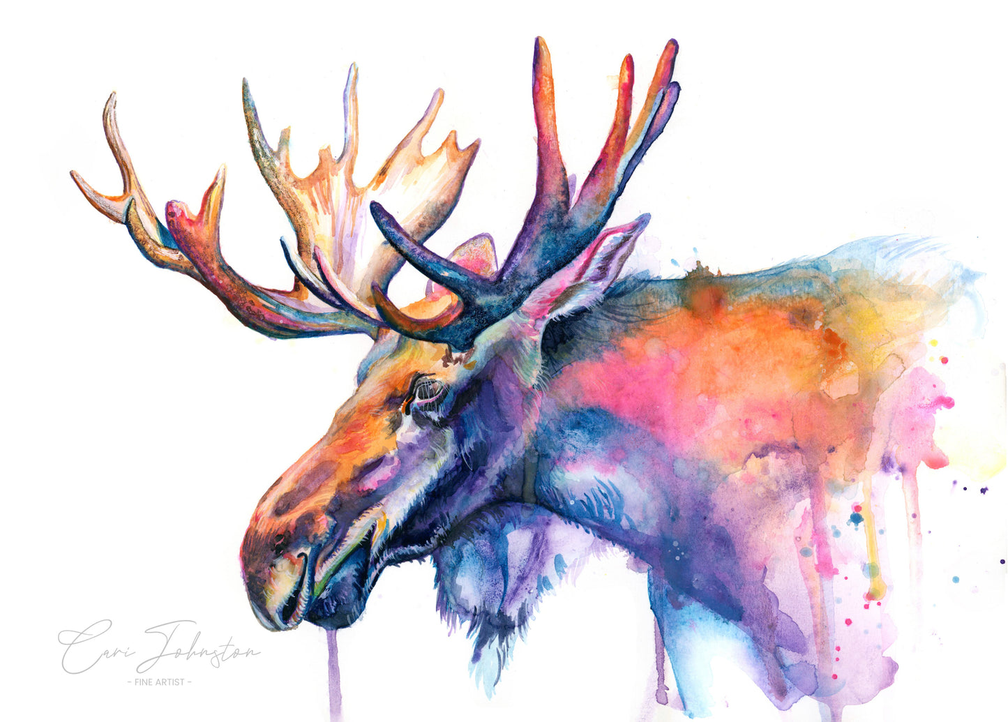 Moose Original Painting