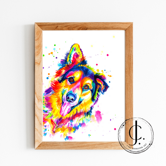 German Shepherd Print