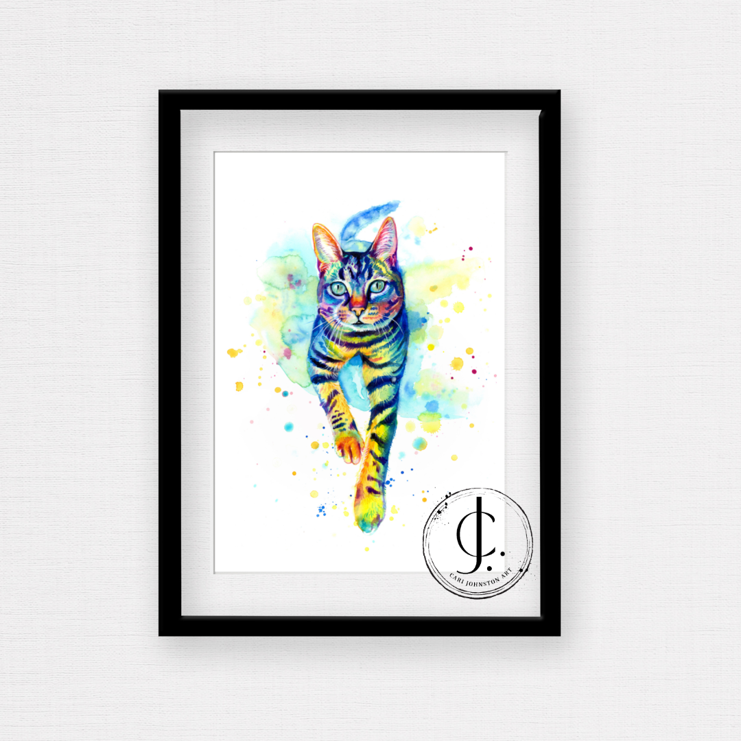 Tabby Cat Print
