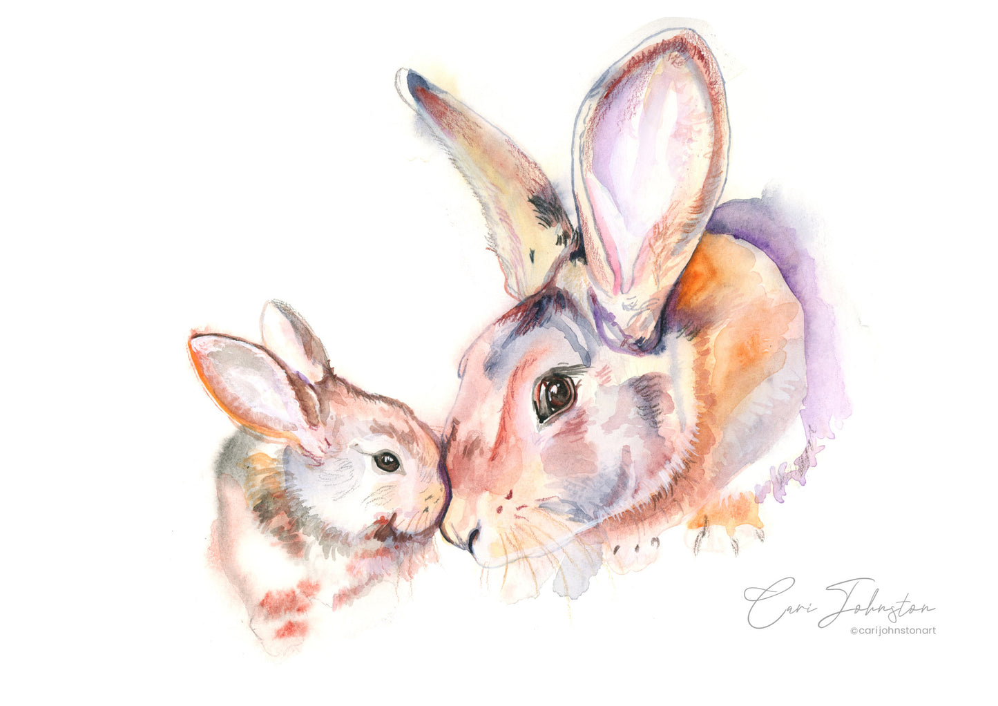 Bunny Love Original Painting