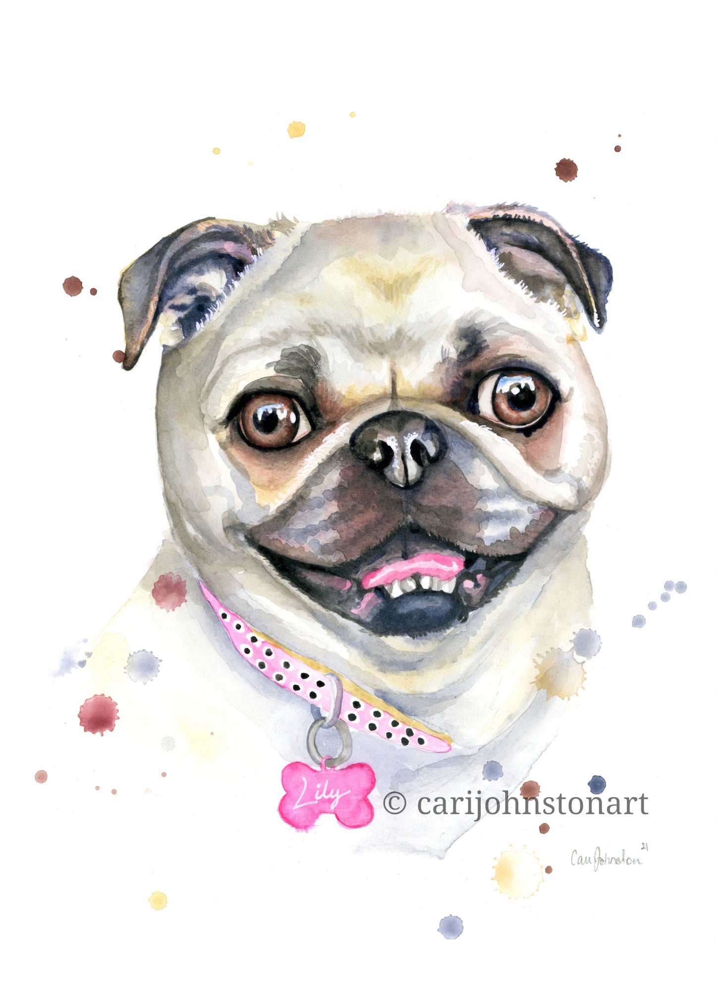 Custom Pet Portrait in Natural Colors