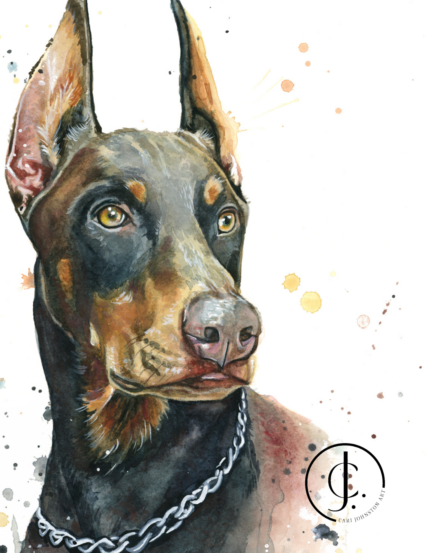 Custom Pet Portrait in Natural Colors