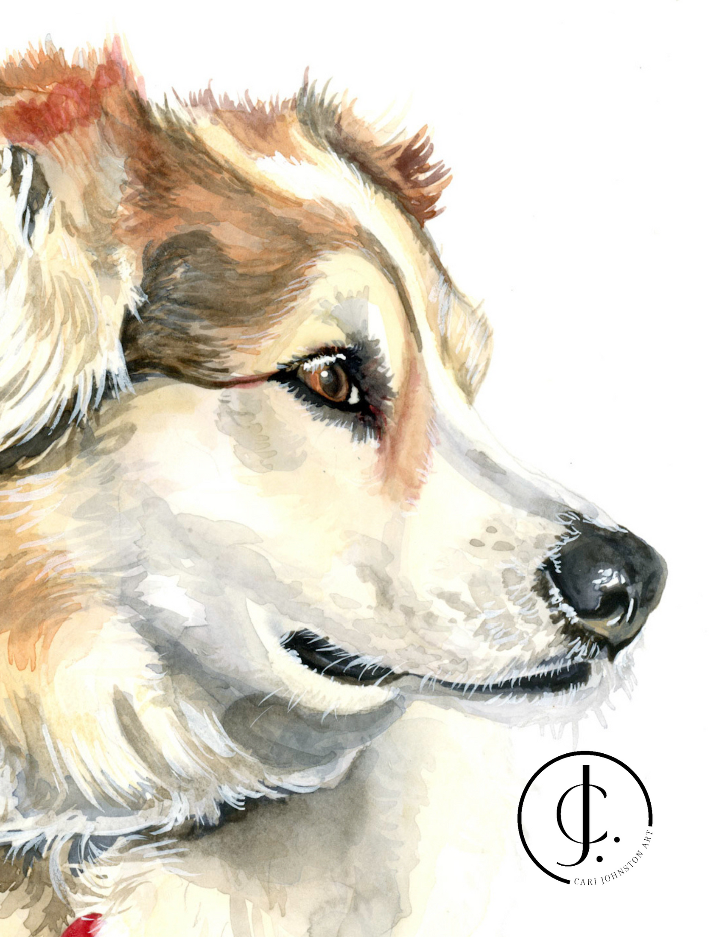 Custom Pet Portrait in Natural Colors