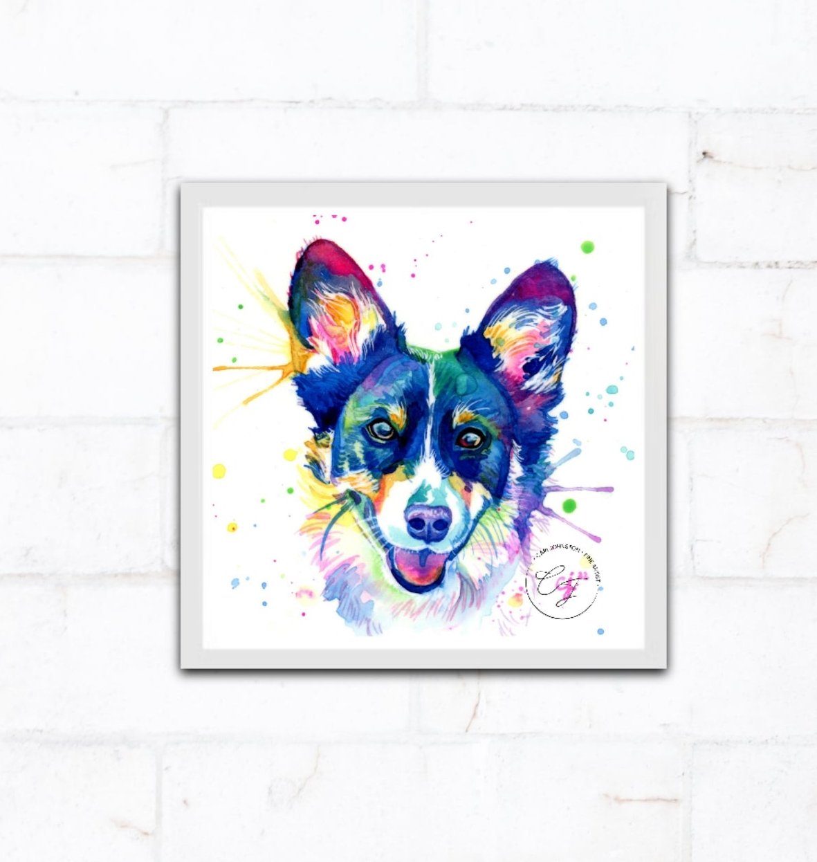 Corgi Original Watercolor Painting