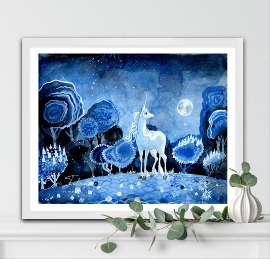 The Last Unicorn original painting