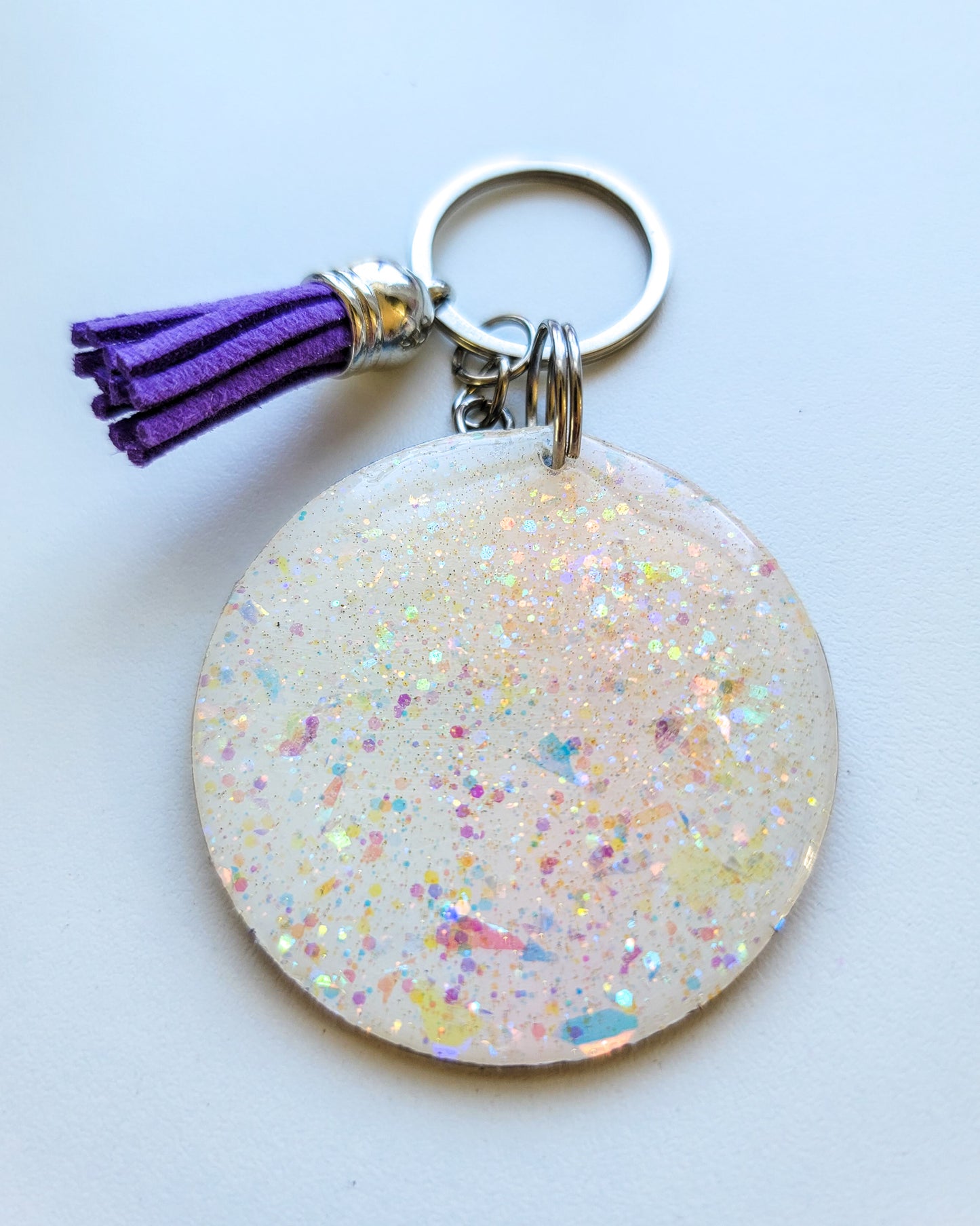 Glitter Cat Keychain