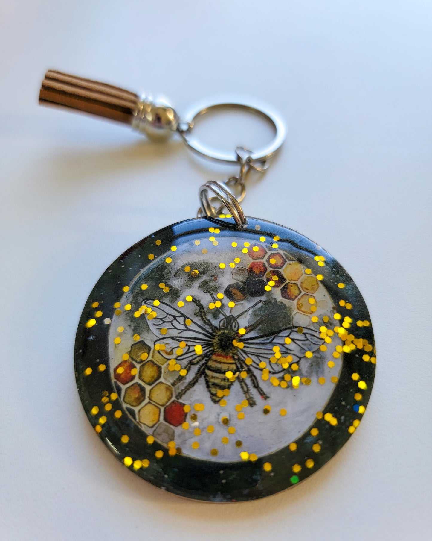 Celestial Bee Keychain
