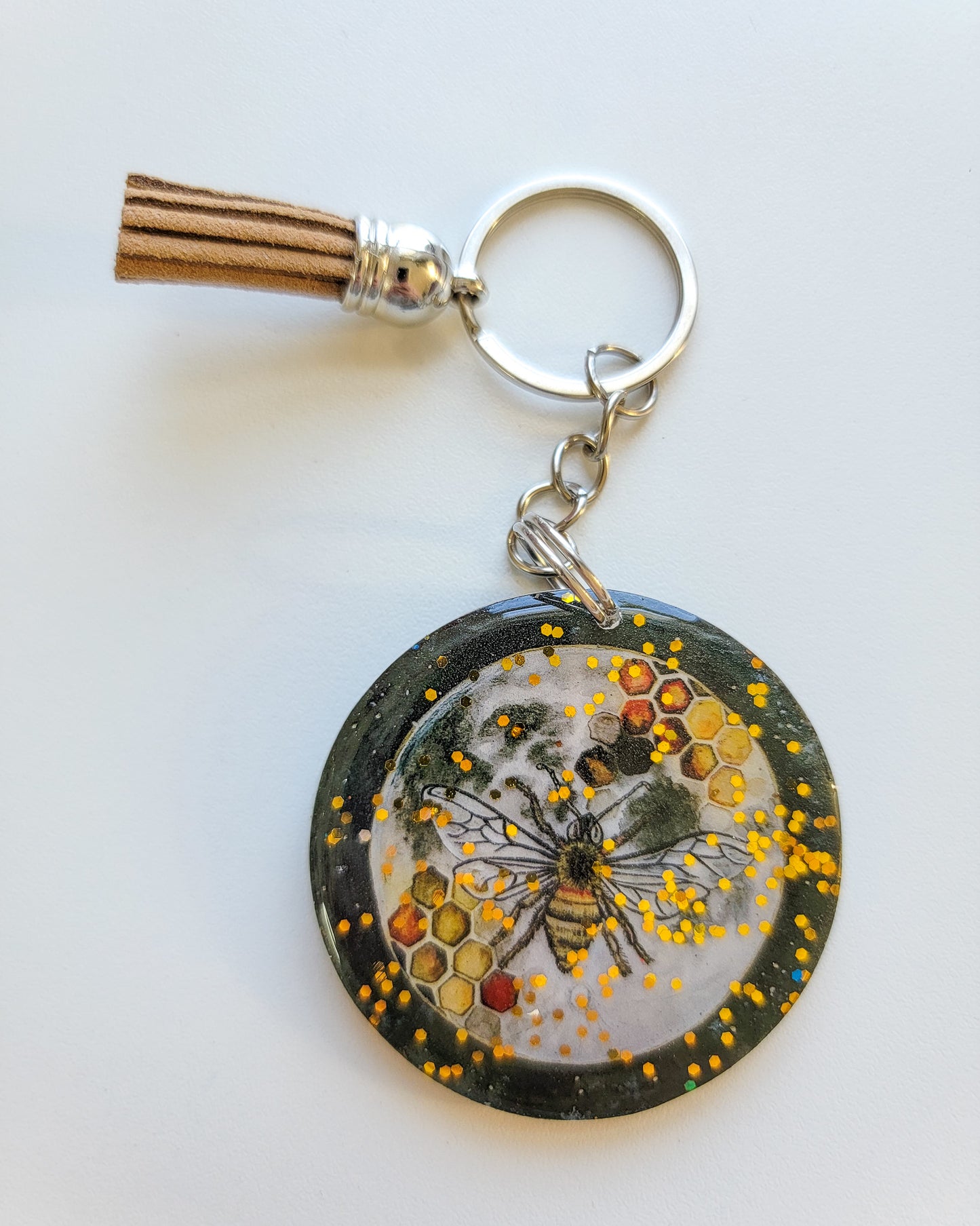 Celestial Bee Keychain