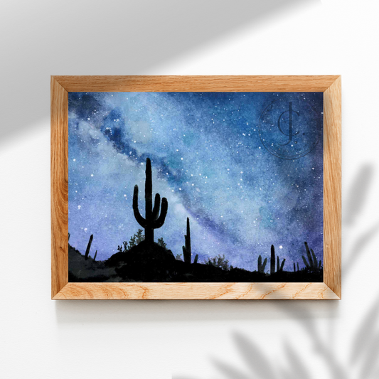 Desert at Nightime Original Painting