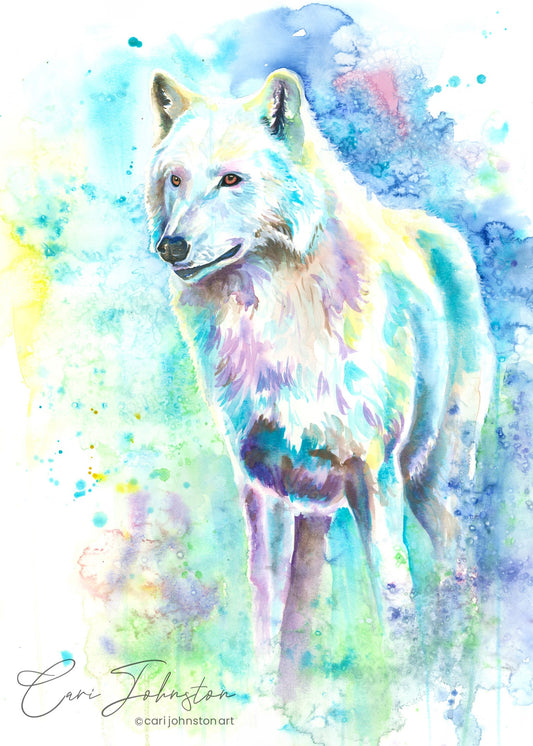 Arctic Wolf Print