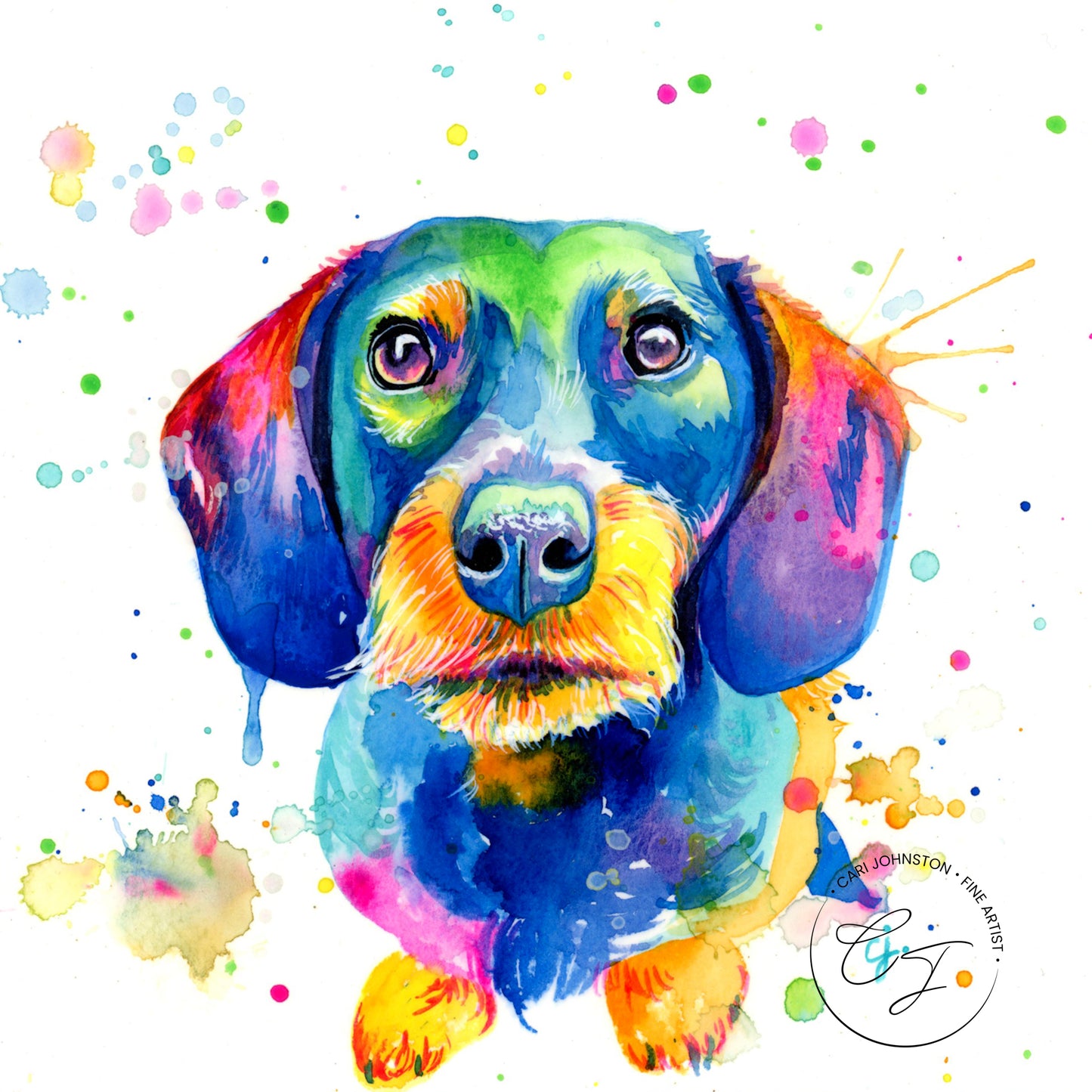 Dachshund Painting