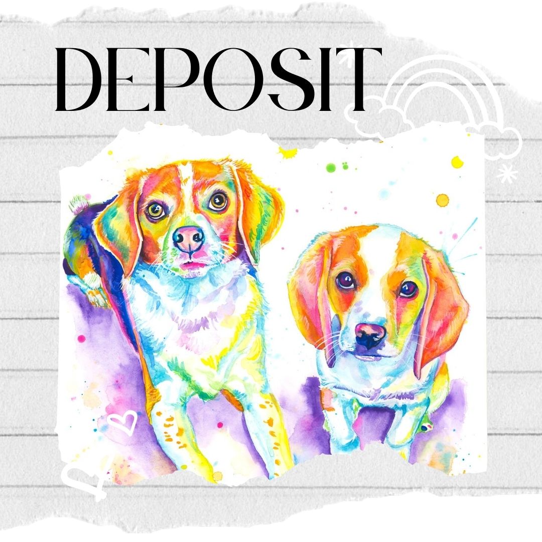 Deposit for Custom Pet Portrait